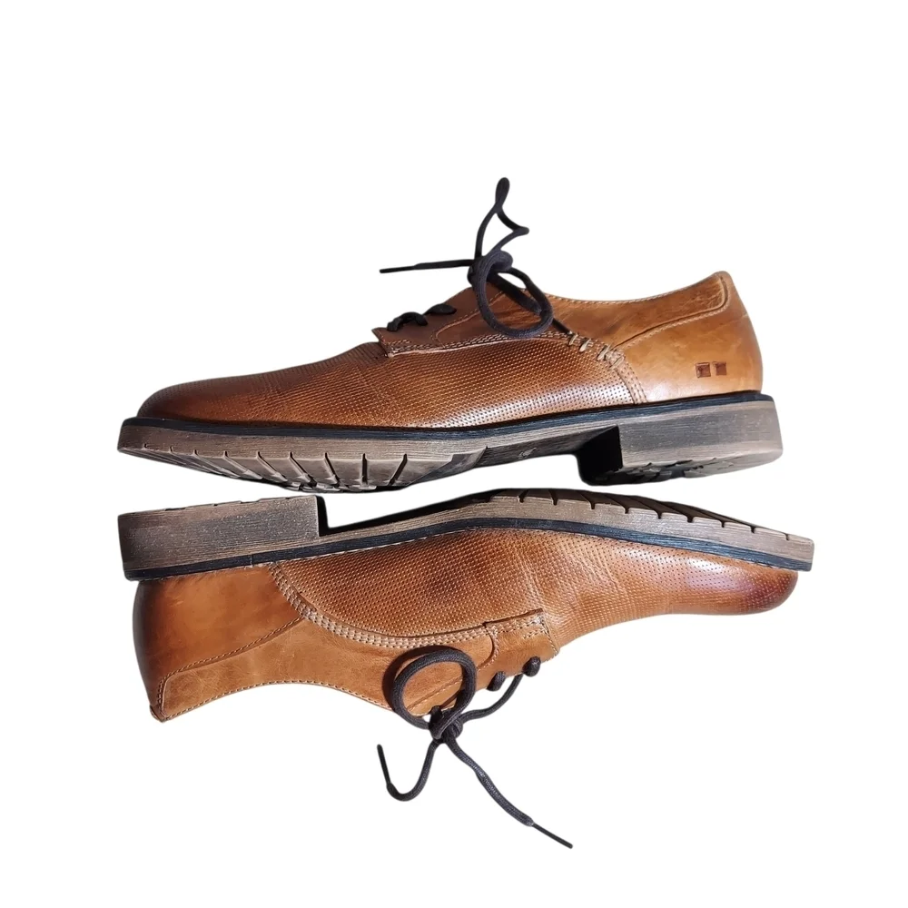 Bed Stu Workshop Leather Oxford Shoes Men’s 9 Brown Vegetable Tanned Lace Up